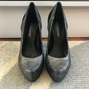 BCBGeneration Suede and Metallic Pumps